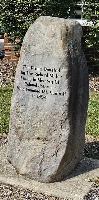 Mount Summit Town Plaque